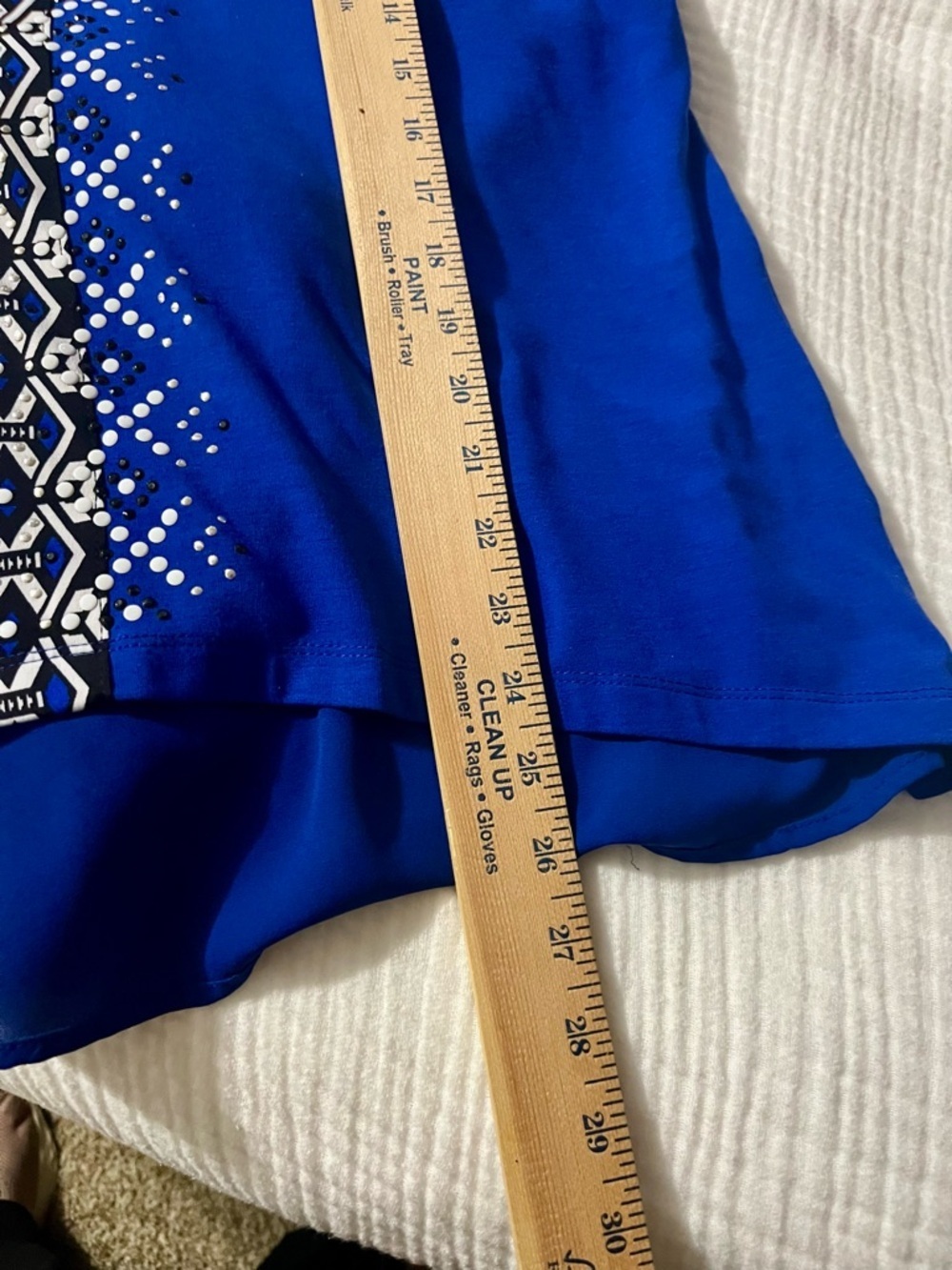 Alfred Dunner Royal Blue Embellished Knit Tunic - Picture 5 of 5